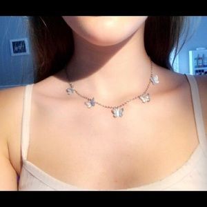Silver butterfly necklace 🦋